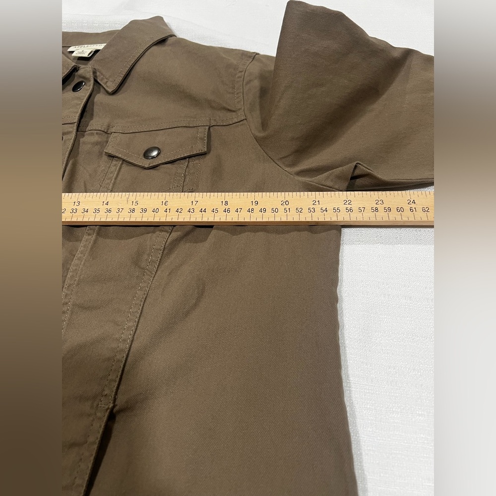 Appleseed's Brown Button-Front Jean Jacket - image 4